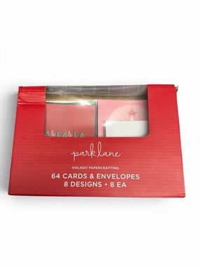 Park Lane Holiday Papercrafting Card & Envelope Box Set 64 Cards & Envelopes